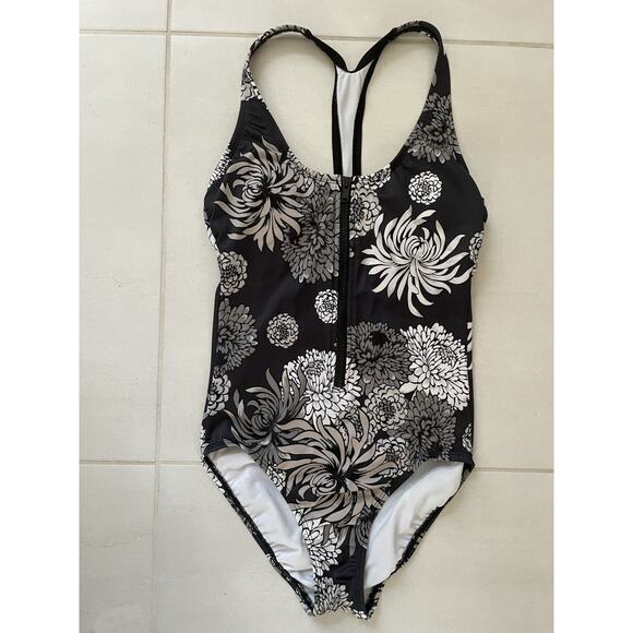 Joy Lab Swim One Piece Swimsuit Multicolor Floral Print Swimwear - Picture 1 of 10